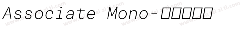 Associate Mono字体转换